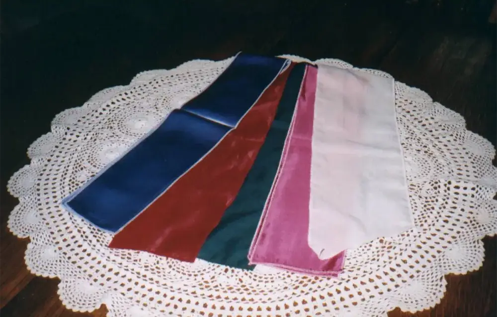 Elvis Scarves On Table