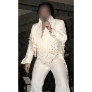 Elvis Impersonator wearing Fringe Suit