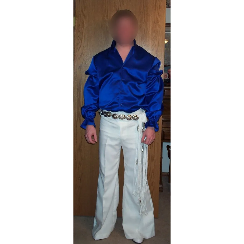 Puffy Sleeve blue Elvis Suit