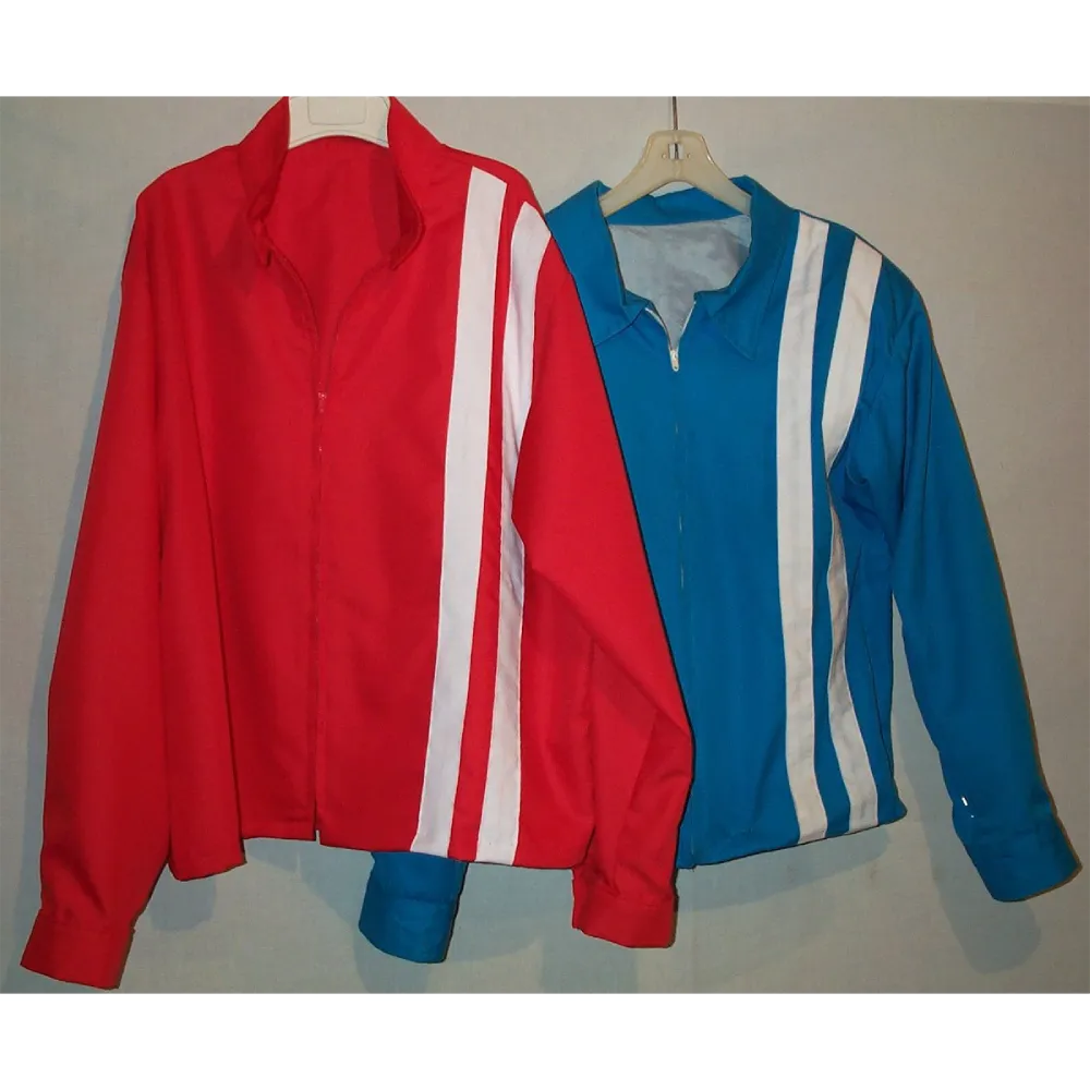 Speedway Blue and Red Jackets